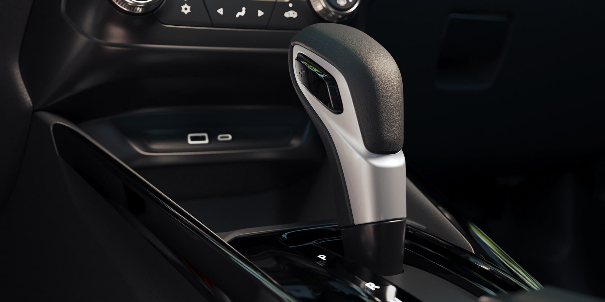 Palanca de cambios de la Chevrolet Montana.