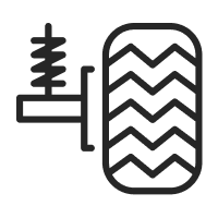 Ícono de amortiguador.