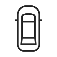 "Ícono de Sunroof panorámico eléctrico. "