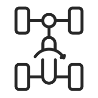 ícono de Amortiguadores y suspensiones más suaves.