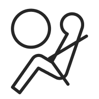 ícono de Alerta de 6 airbags.