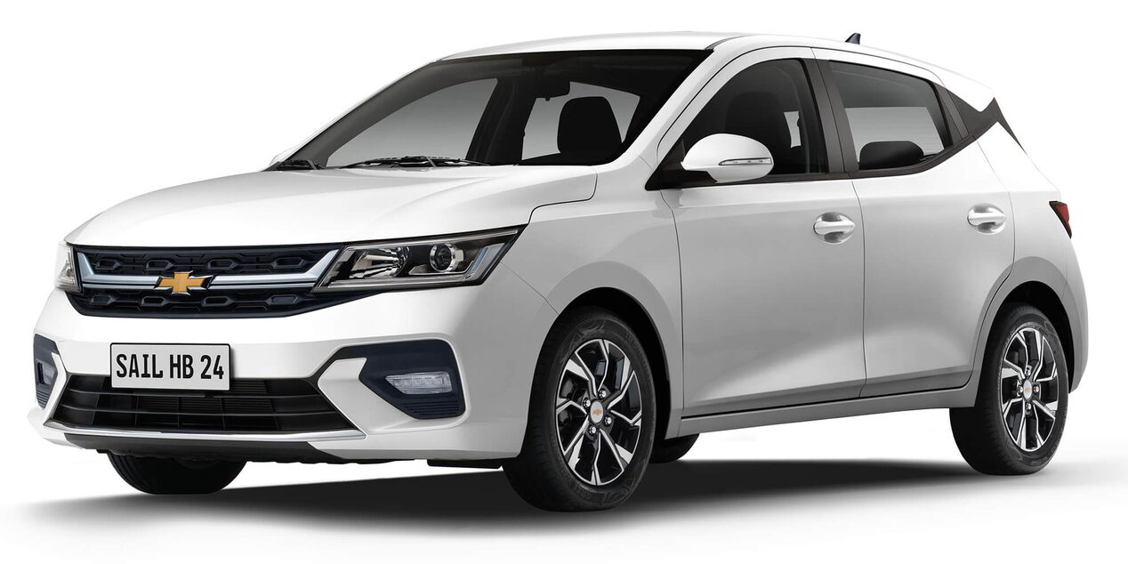Chevrolet Sail Hatchback en color blanco