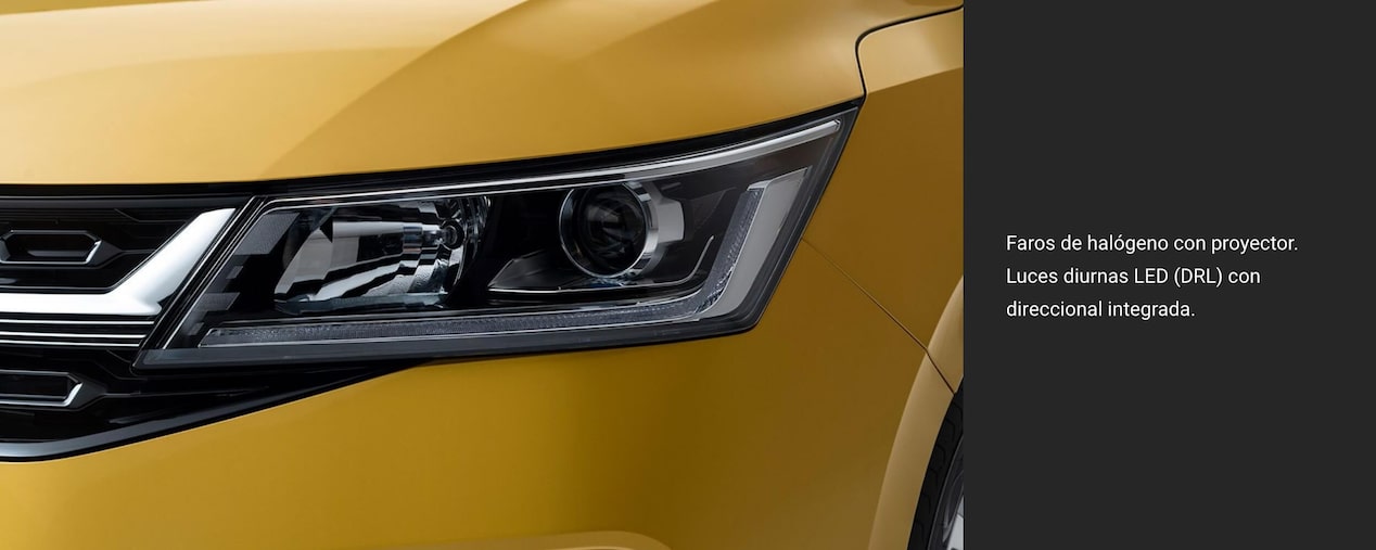 Óptica delantera del Chevrolet Sail Hatchback