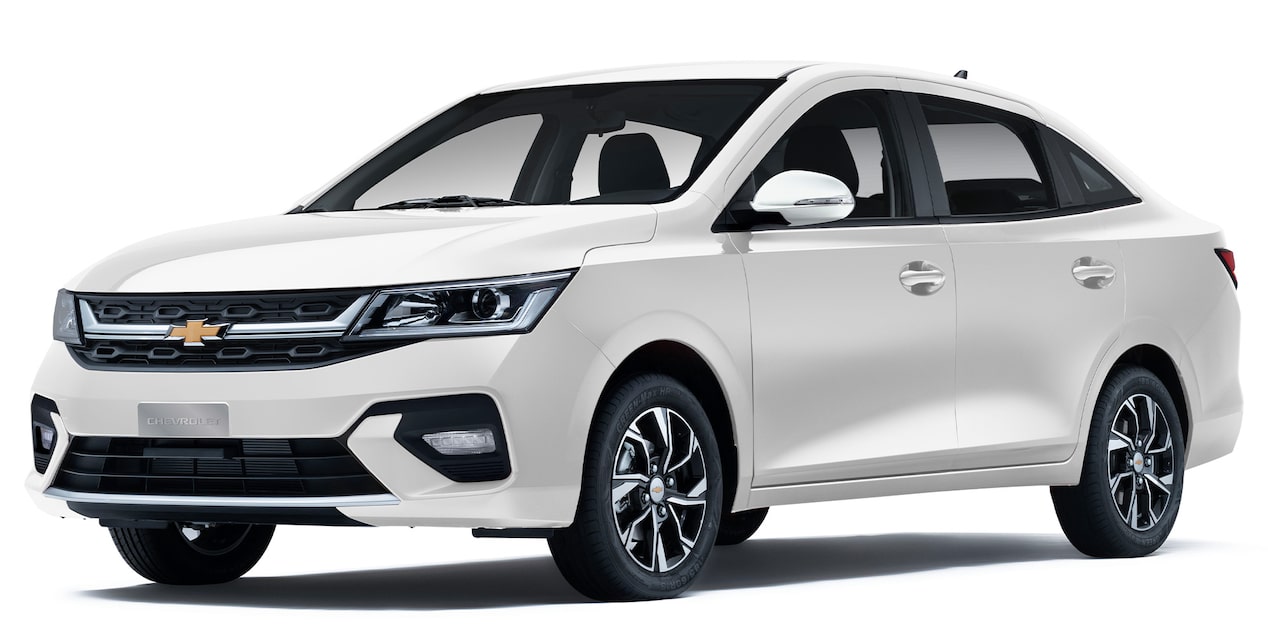 Chevrolet Sail en color blanco