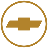Chevrolet flotas logo dorado