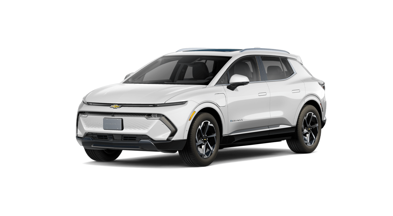 Elegancia pura: el Chevrolet Equinox EV en blanco brillante