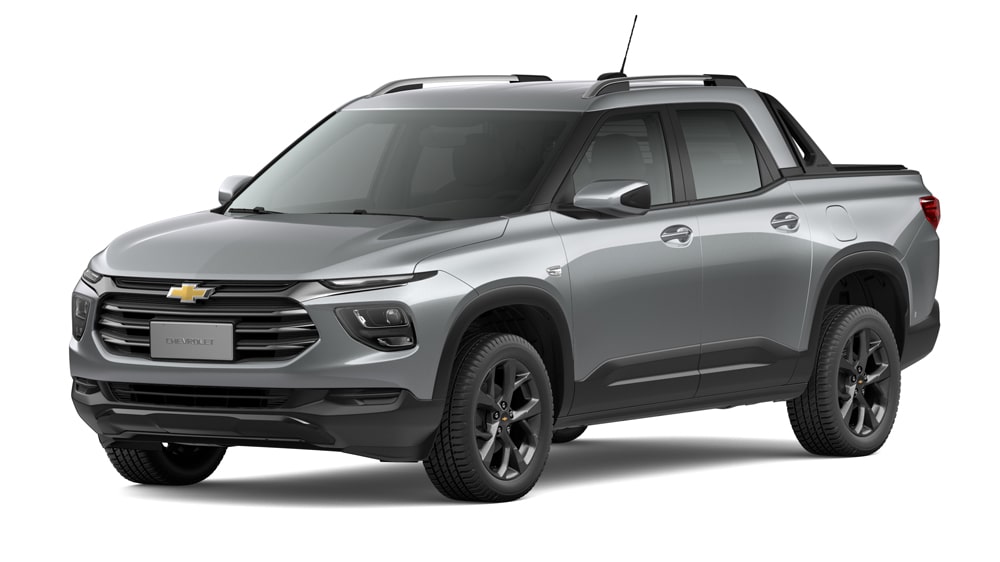 Elige la nueva pickup Chevrolet Montana color plata oscuro metálico