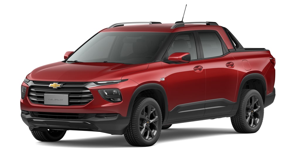 Elige la nueva pickup Chevrolet Montana color rojo metálico