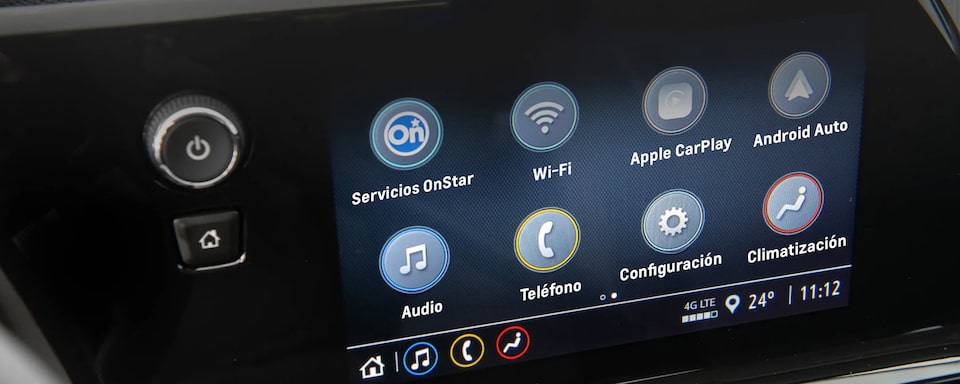 Vista de la pantalla en la nueva pickup Chevrolet Montana