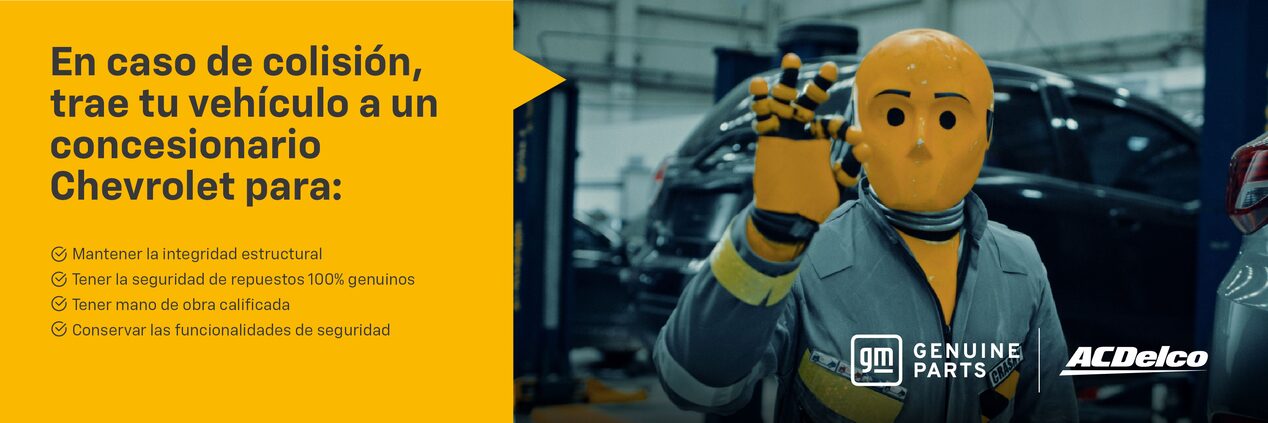 En caso de colisión trae tu vehículo a un concesionario Chevrolet