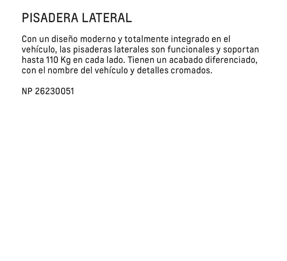 Chevrolet Tracker Accesorios - Pisadera Lateral con tu Camioneta SUV