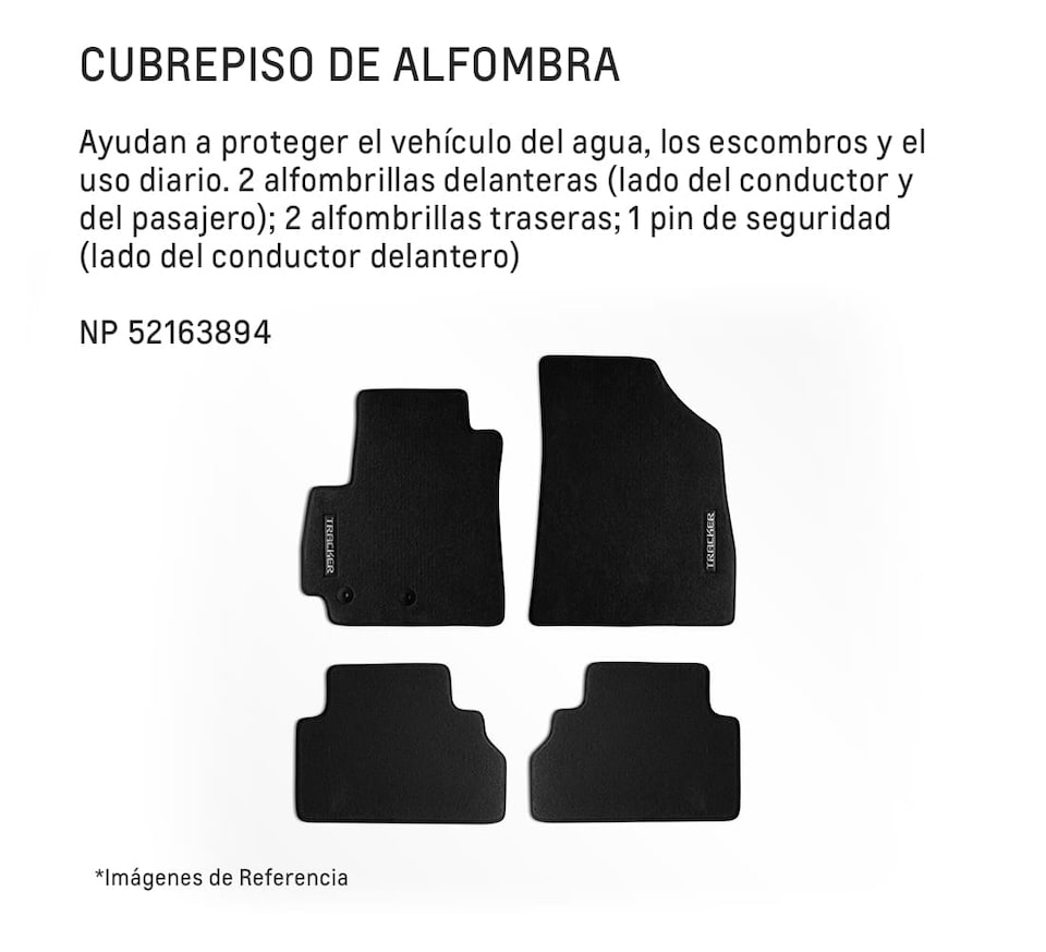 Chevrolet Tracker Accesorios - Cubrepso con tu Camioneta SUV