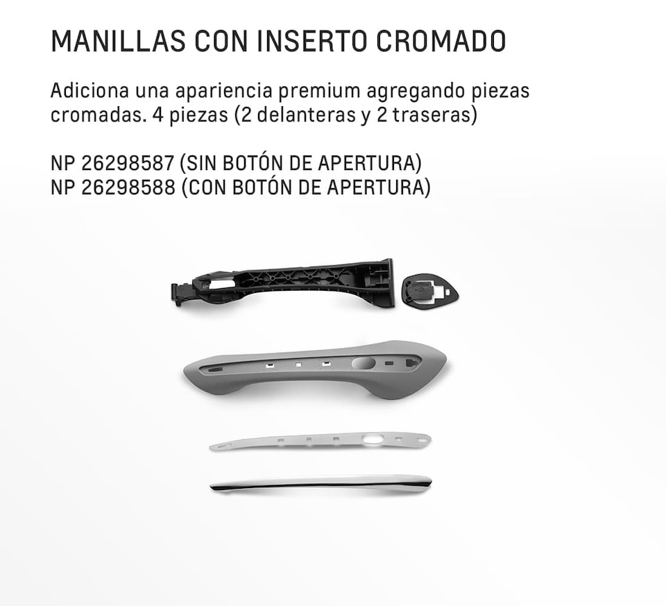 Chevrolet Tracker Accesorios - manillas con tu Camioneta SUV