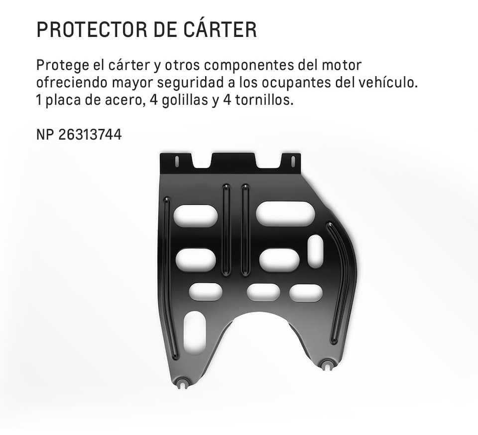 Chevrolet Tracker Accesorios - Protector de Carter con tu Camioneta SUV