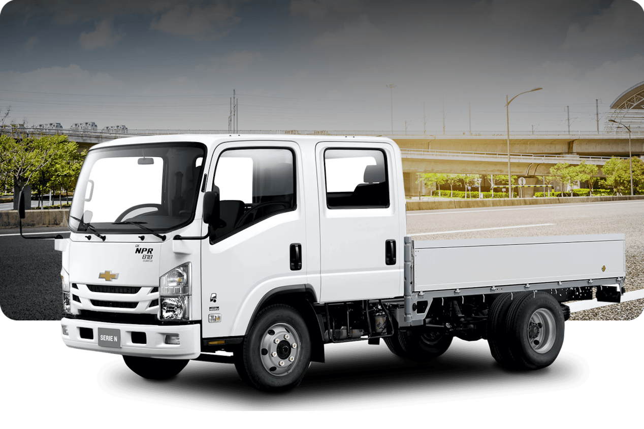 Camión Chevrolet NPR versión 818 DC.