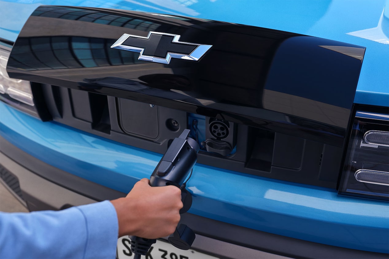 Conector de carga del Chevrolet Spark EUV.