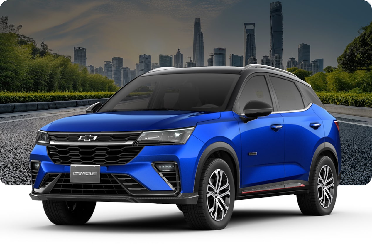 Chevrolet Groove RS MT con transmisión manual de 6 velocidades y cámara de retroceso y sensores de estacionamiento.