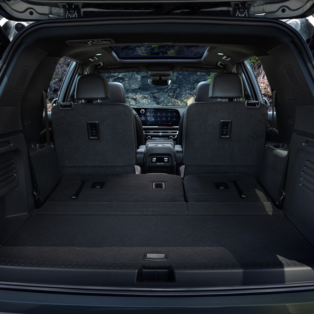 Vista trasera del amplio maletero de la Chevrolet Traverse.